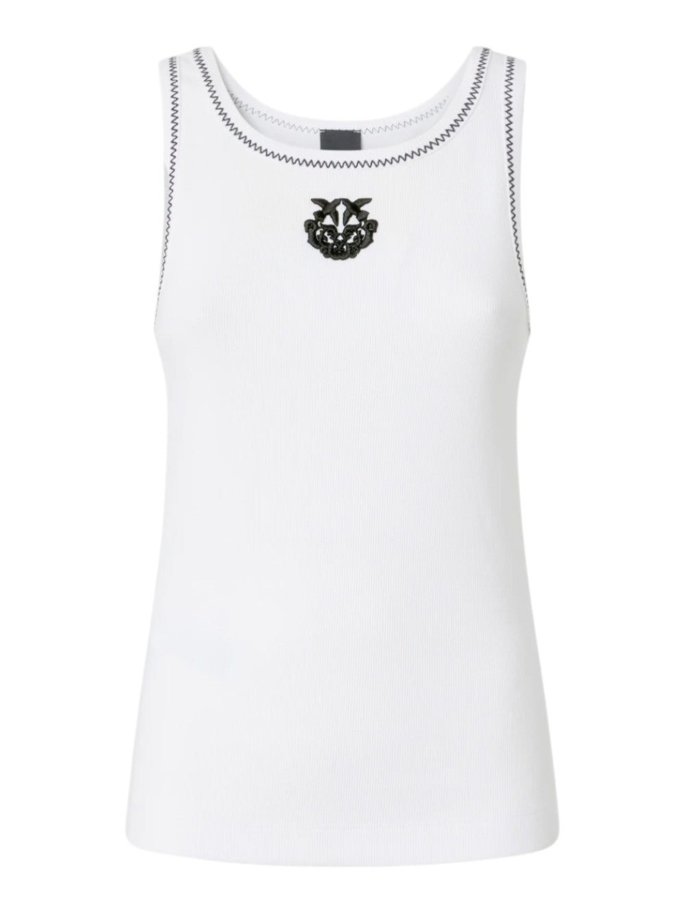 Pinko Top Donna BITETTO CANOTTA COSTINA LOGO T 106816A3ALZZ1