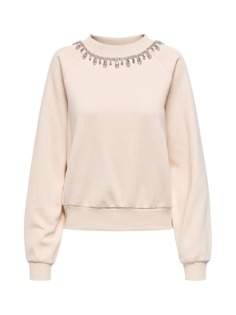 ONLY Felpa Donna ONLJETT L/S O-NECK EMB. BOX SWT 15355912
