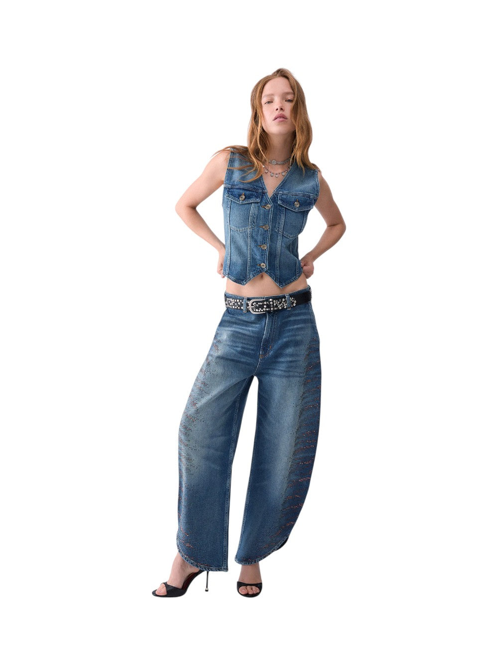 Liu Jo Jeans Donna PANT.BALLOON SPLITS H.W. UF6213D4854 79109