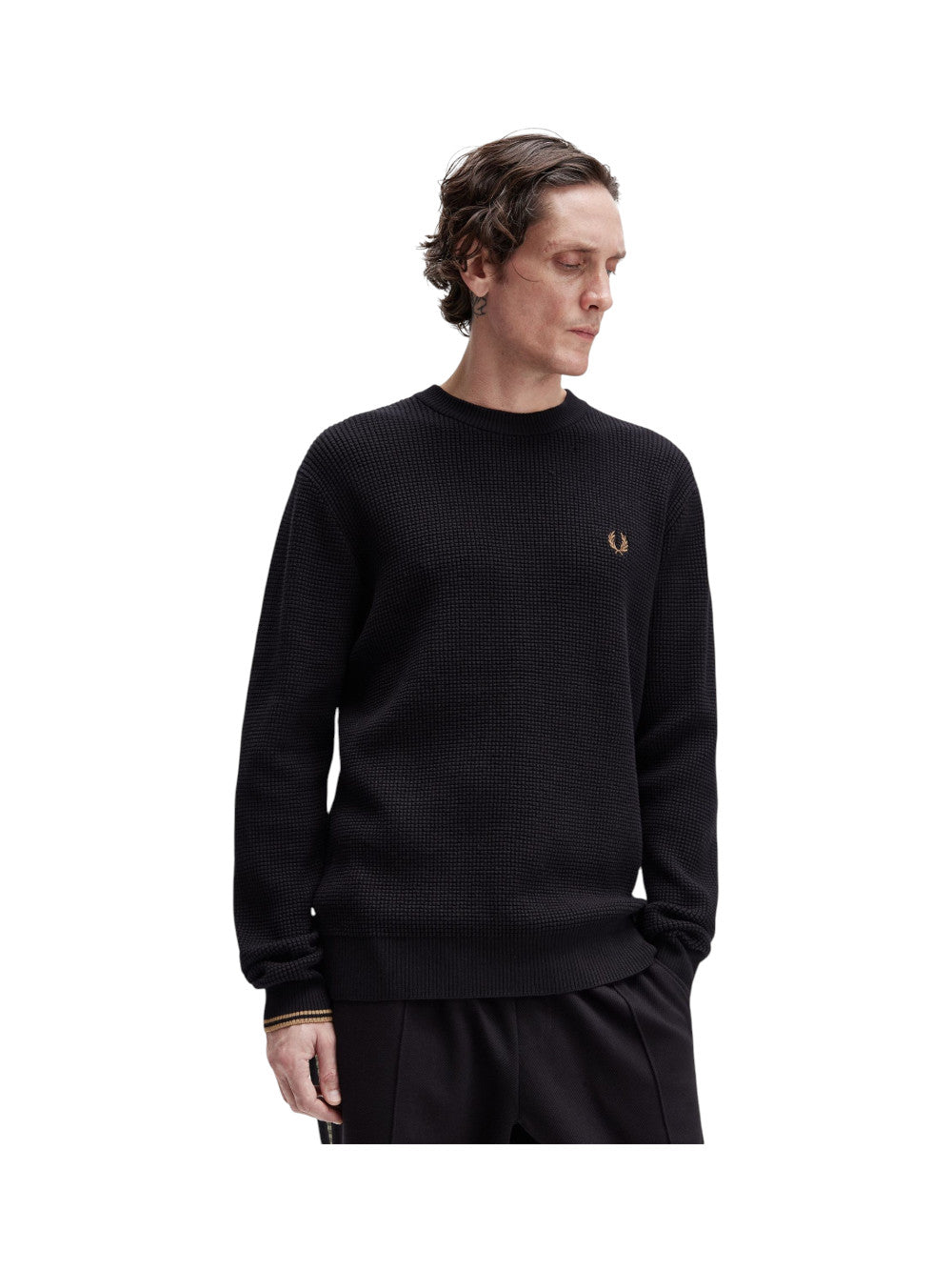 Fred Perry Maglia Uomo FP WAFFLE STITCH JUMPER K6507 102