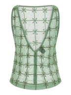 Pinko Top Donna QUANDONG TOP TULLE FULL RICAMO 106437A32BT14