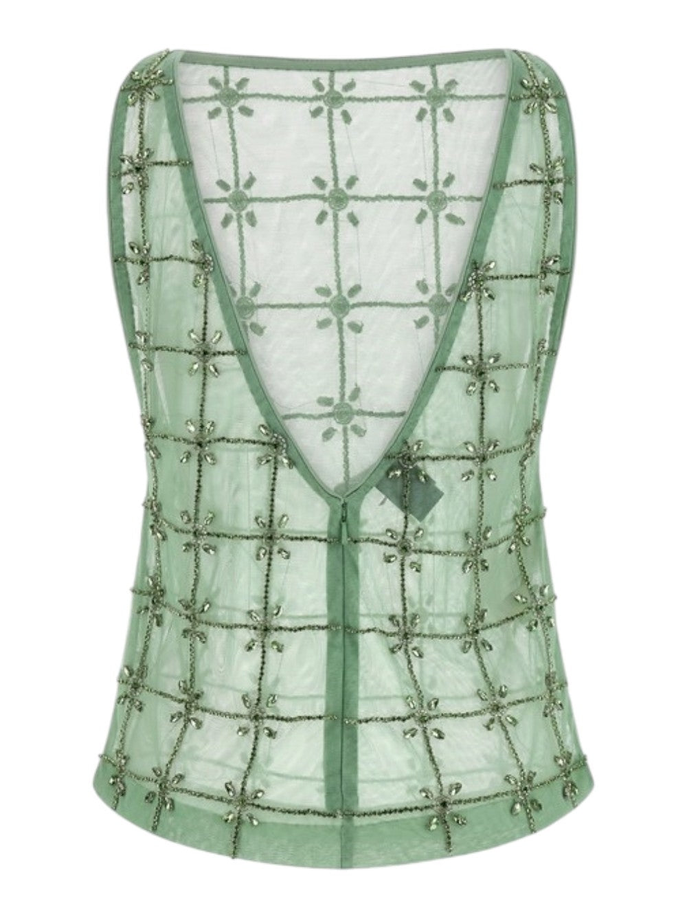 Pinko Top Donna QUANDONG TOP TULLE FULL RICAMO 106437A32BT14