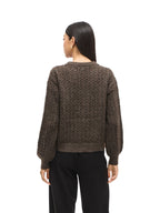 VILA Maglia Donna VIRYLEIGH O-NECK L/S KNIT TOP/TES 14108860