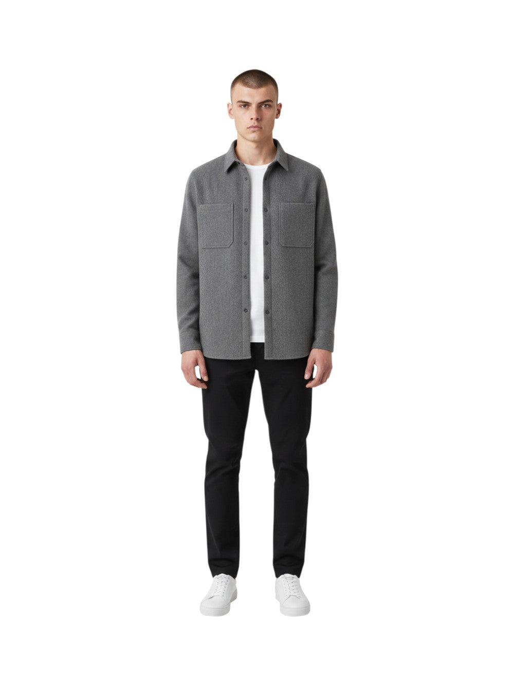 John Richmond Giubbino Uomo GUPPE UMA26180CA GREY ALLOY