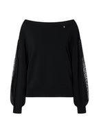 Liu Jo Maglia Donna ECS MAGLIA CHIUSA M/L C/PIZZO CF6264MS55N 22222