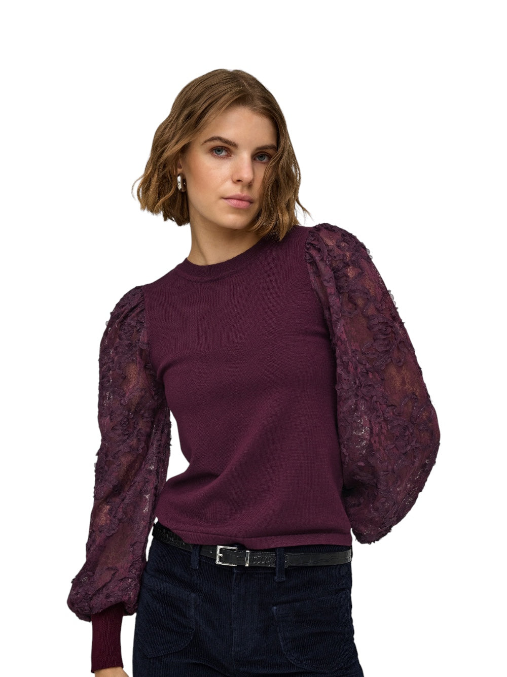 ONLY Maglia Donna ONLGLOW 15382123 19-2118 TCX