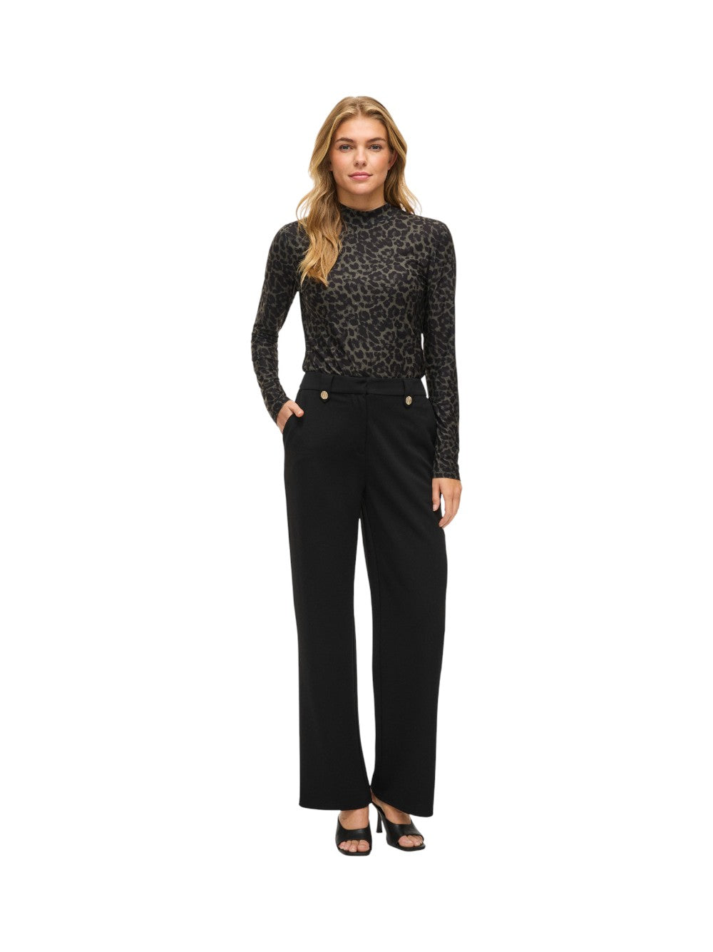 VILA Giacca Donna VICLUA HW WIDE BUTTON PANTS- NOOS 14105140