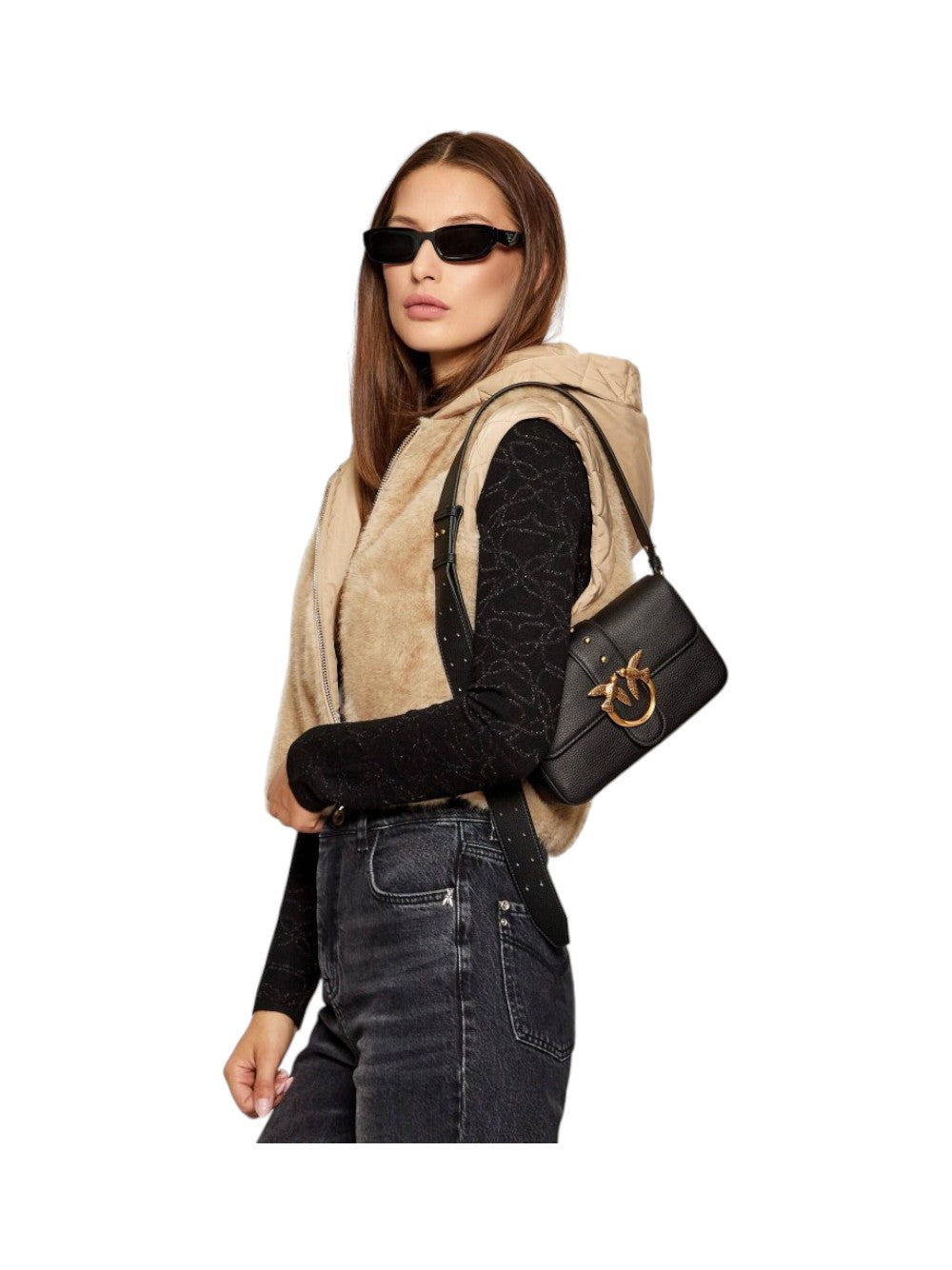 Pinko Borsa Donna LOVE ONE MINI SLOUCHY FL BOTTA 104340A2OX Z99Q