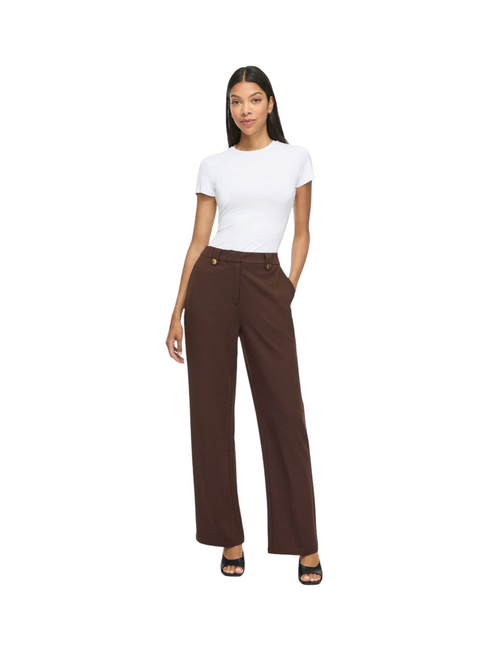 VILA Pantalone Donna VICLUA 14105140 19-0915 TCX