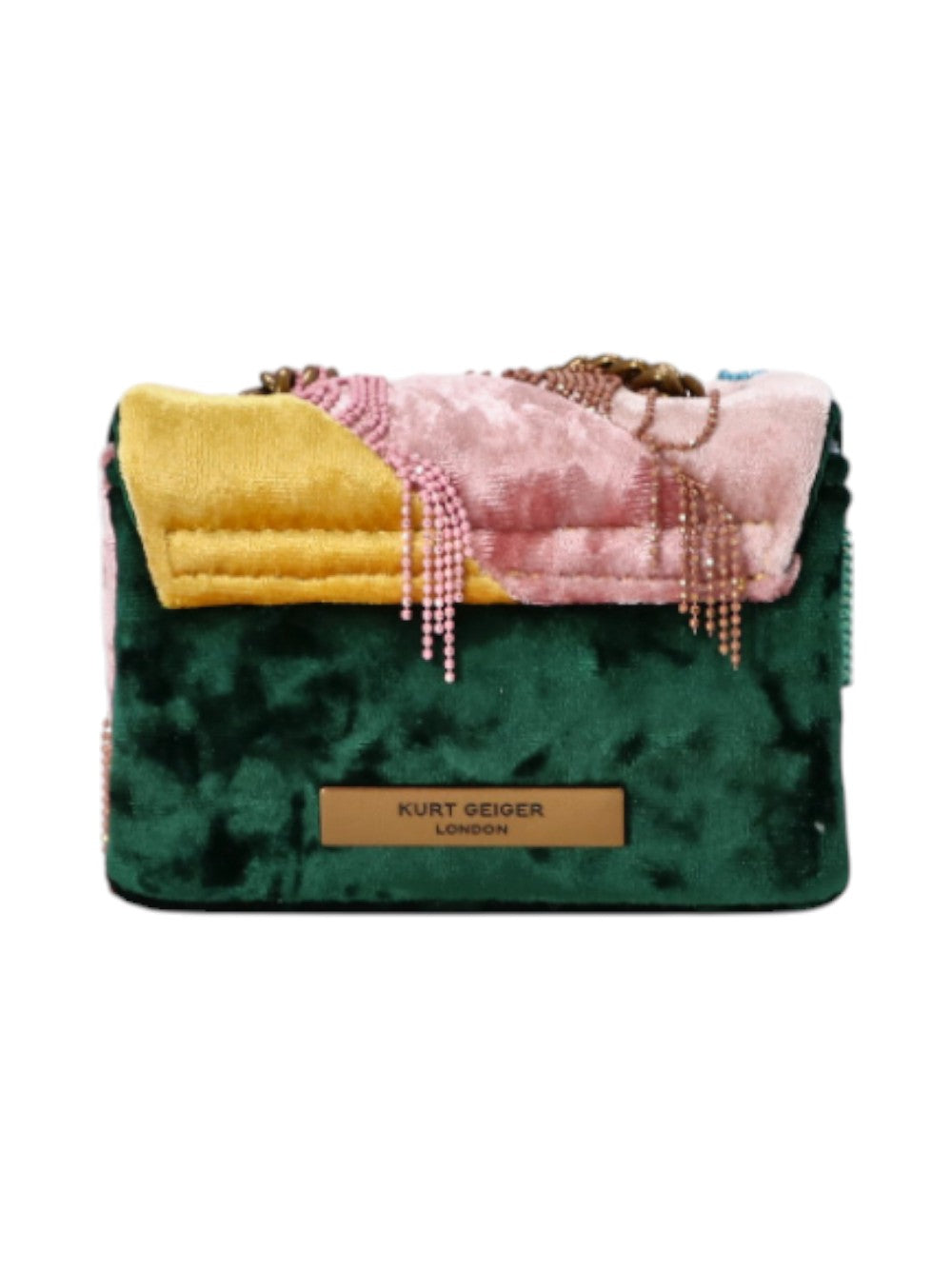 Kurt Geiger Borsa Donna NANO KENSINGTON FRINGES NANO KENSINGTON FRINGES