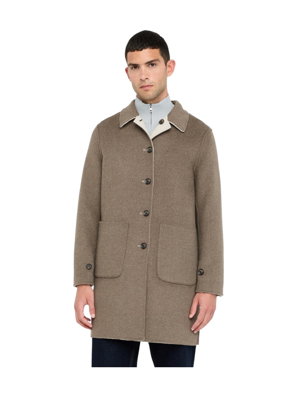 Liu Jo Uomo Cappotto Uomo REVERSIBILE QF5123E107825202