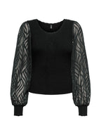 ONLY Maglia Donna ONLJULIE LS RIB MIX O-NECK CC KNT 15350562