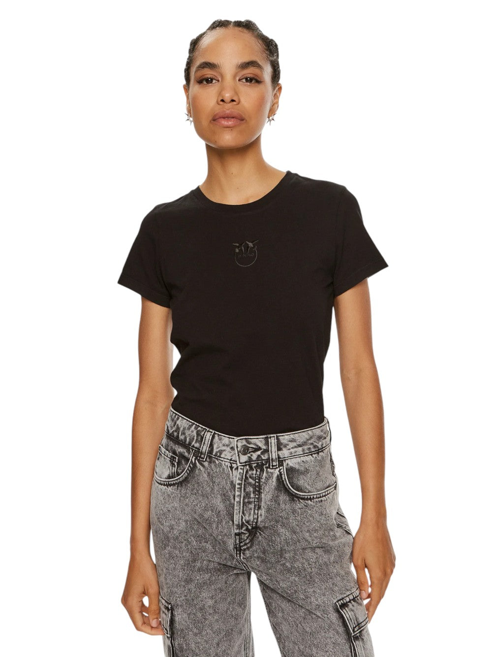 Pinko Women's T-SHIRT BUSSOLOTTO T-SHIRT JERSEY LOGO