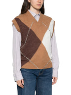Liu Jo Maglia Donna GILET MAGLIA ARGYLE WF6183MA15R L9516