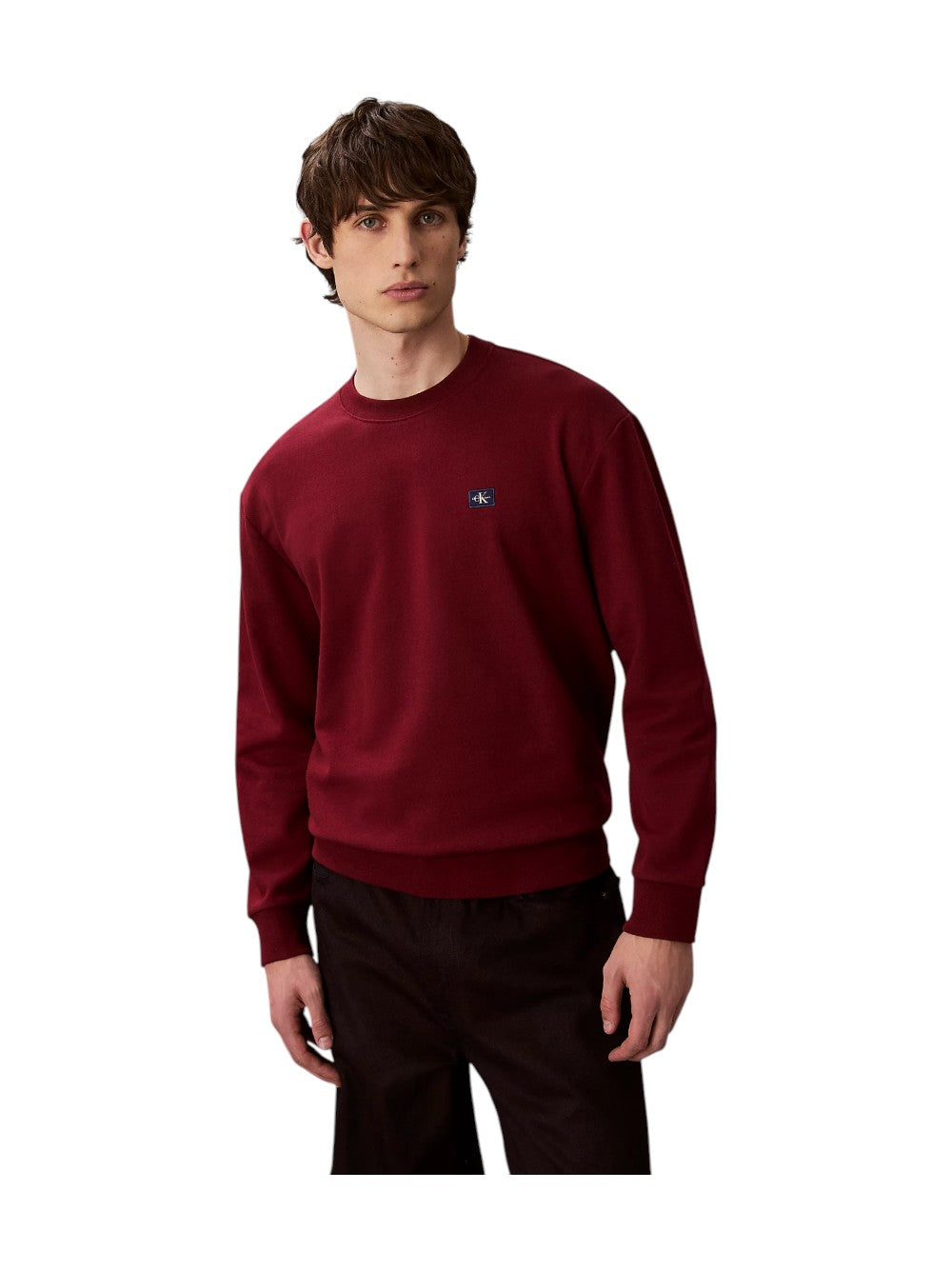 Calvin Klein Felpa Uomo 350TERRY BADGE LV04RC273G WCV