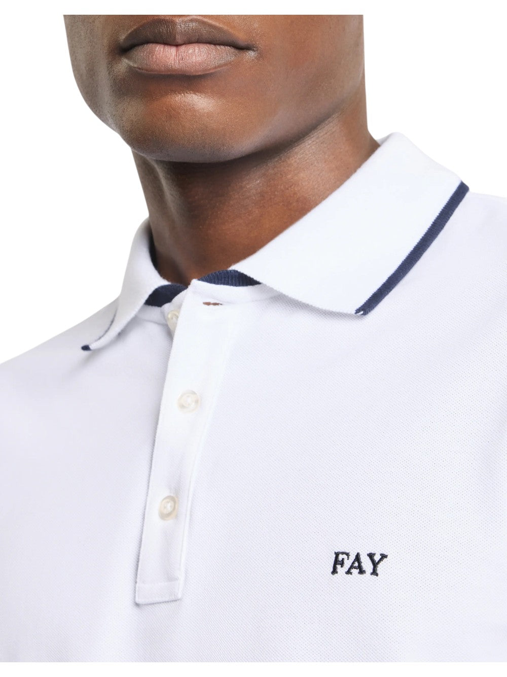 Fay Polo Uomo DB COLLAR PIQUET STR. BICOLOR NPMB252140STDWB001