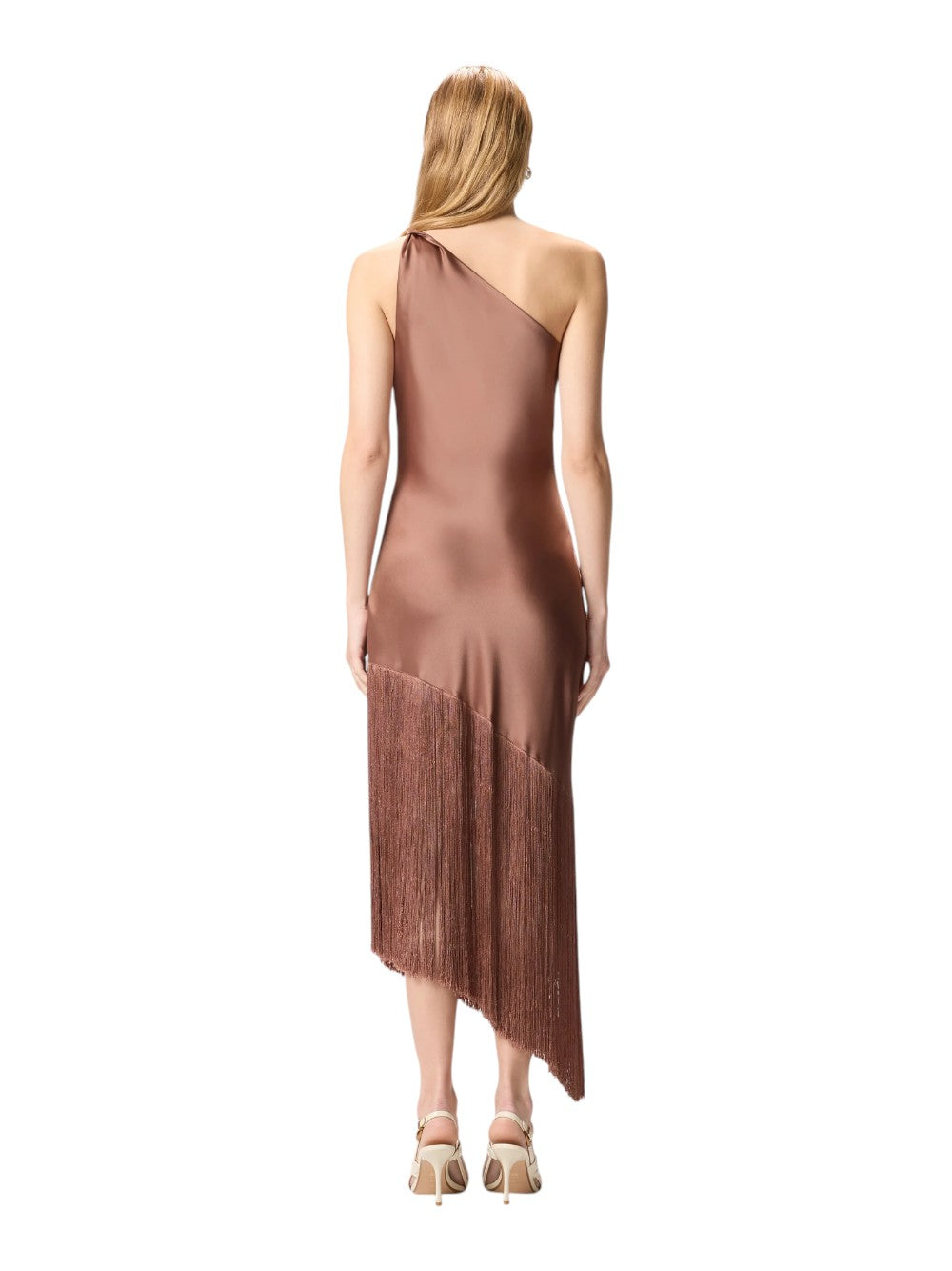 Pinko Abito Donna KIWI ABITO SATIN CON FRANGE 106352A33DL50