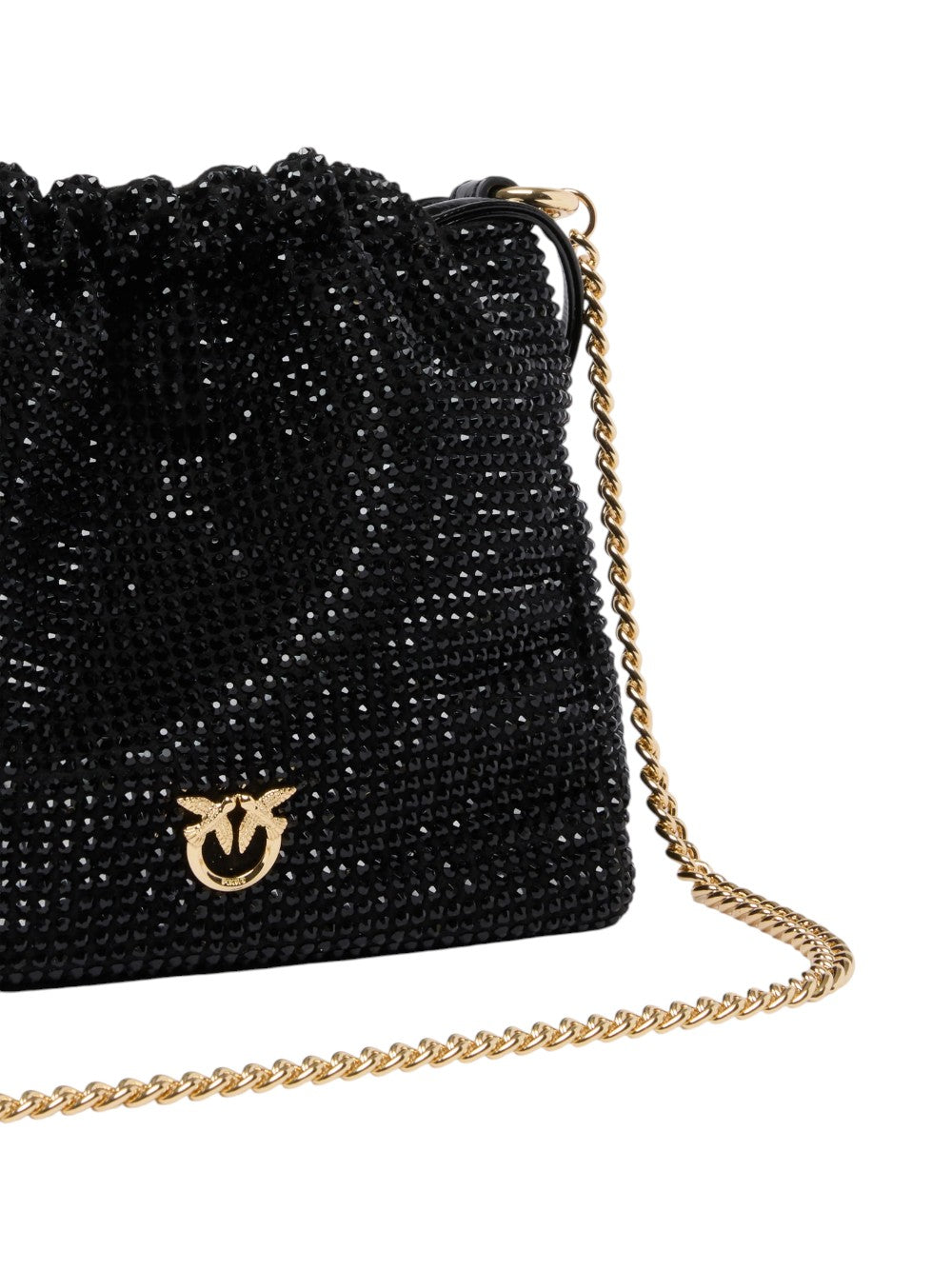 Pinko Borsa Donna POUCH FLOWER FULL STRASS 107678A2WF Z99Y