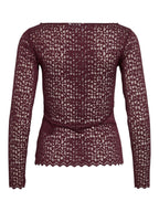 VILA Maglia Donna VIROMINA BOATNECK L/S TOP/TES 14108569