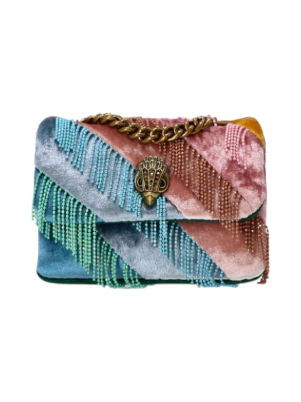 Kurt Geiger Borsa Donna NANO KENSINGTON FRINGES NANO KENSINGTON FRINGES