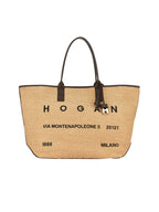 Hogan Borsa Donna ADDRESS SHOPPING MEDIA TESS. RAFIA KBW01TA5300UYI 7E06