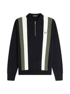 Fred Perry Polo Uomo FP MULTI TEXTURE LS KNITTED SHIRT K1354 102