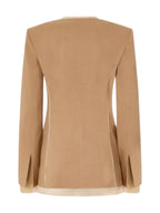 Pinko Giacca Donna Blazer elegante in lino e organza di seta Gallina Giacca