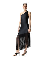 Pinko Abito Donna KIWI ABITO SATIN CON FRANGE 106352A33DZ99