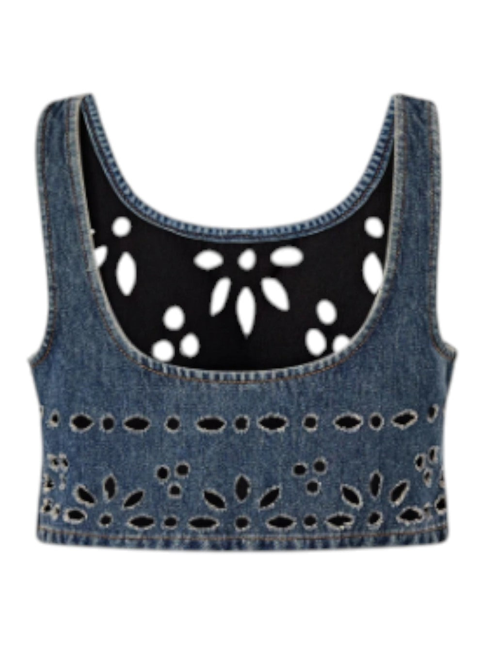 Pinko Top Donna THORA TOP SANGALLO LASERED DEN 106419A35CPJ1