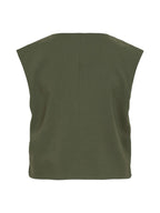 VILA Gilet Donna Viculda O-neck Sl Short Vest/Bfs 14107570