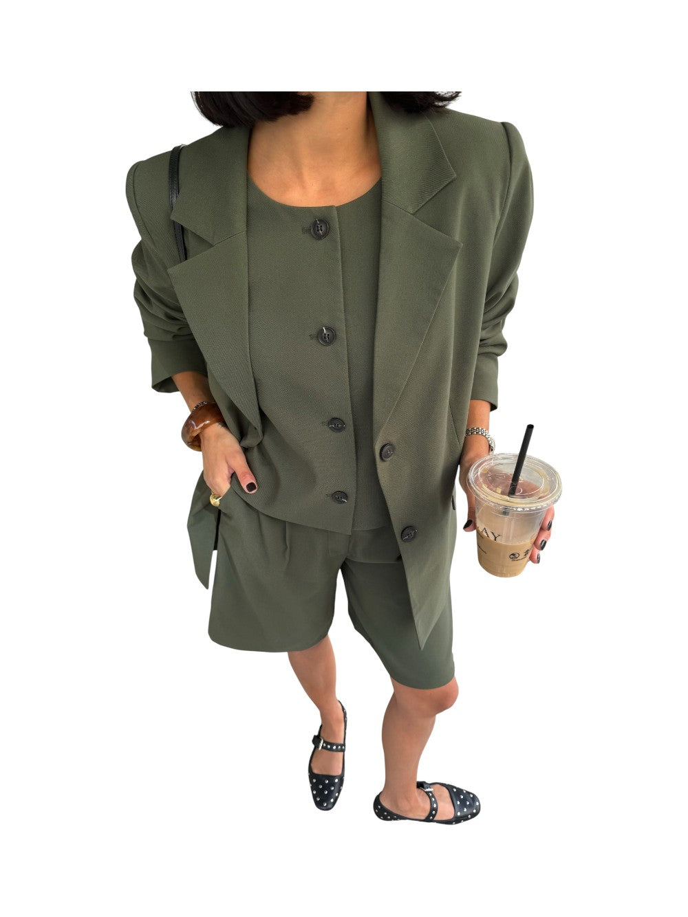 VILA Gilet Donna Viculda O-neck Sl Short Vest/Bfs 14107570