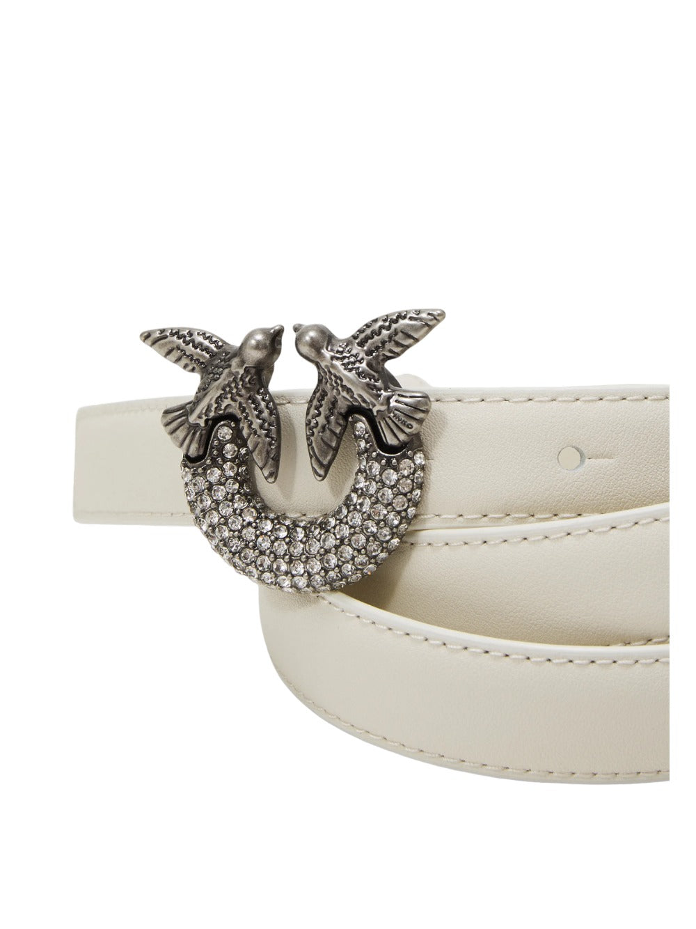 Pinko Cintura Donna  LOVE BERRY H2 BELT VITELLO SETA JEWEL BUCKLE