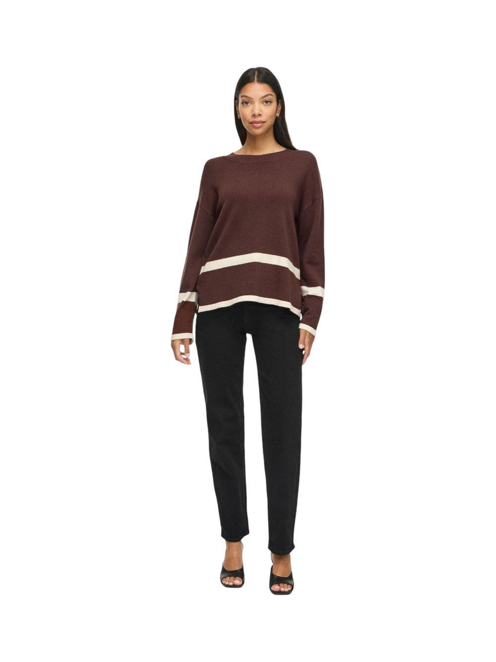 VILA Maglia Donna VIRIL 14112403 19-0915 TCX
