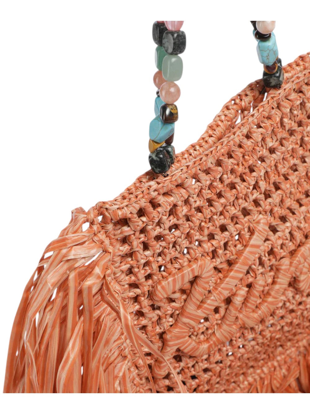 Kurt Geiger Borsa Donna Kurt Mini Tote Fringe-Orange-Others 5568891999 91