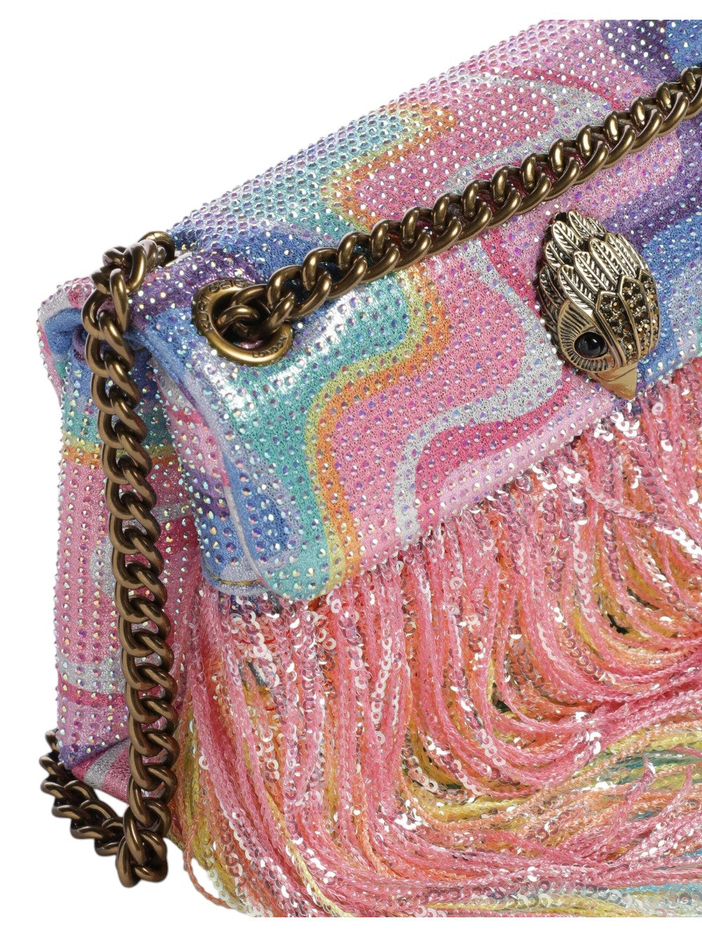 Kurt Geiger Borsa Donna Mini Kensington Fringe-Mult/Other-Fabric/Other Print 5020169689 69
