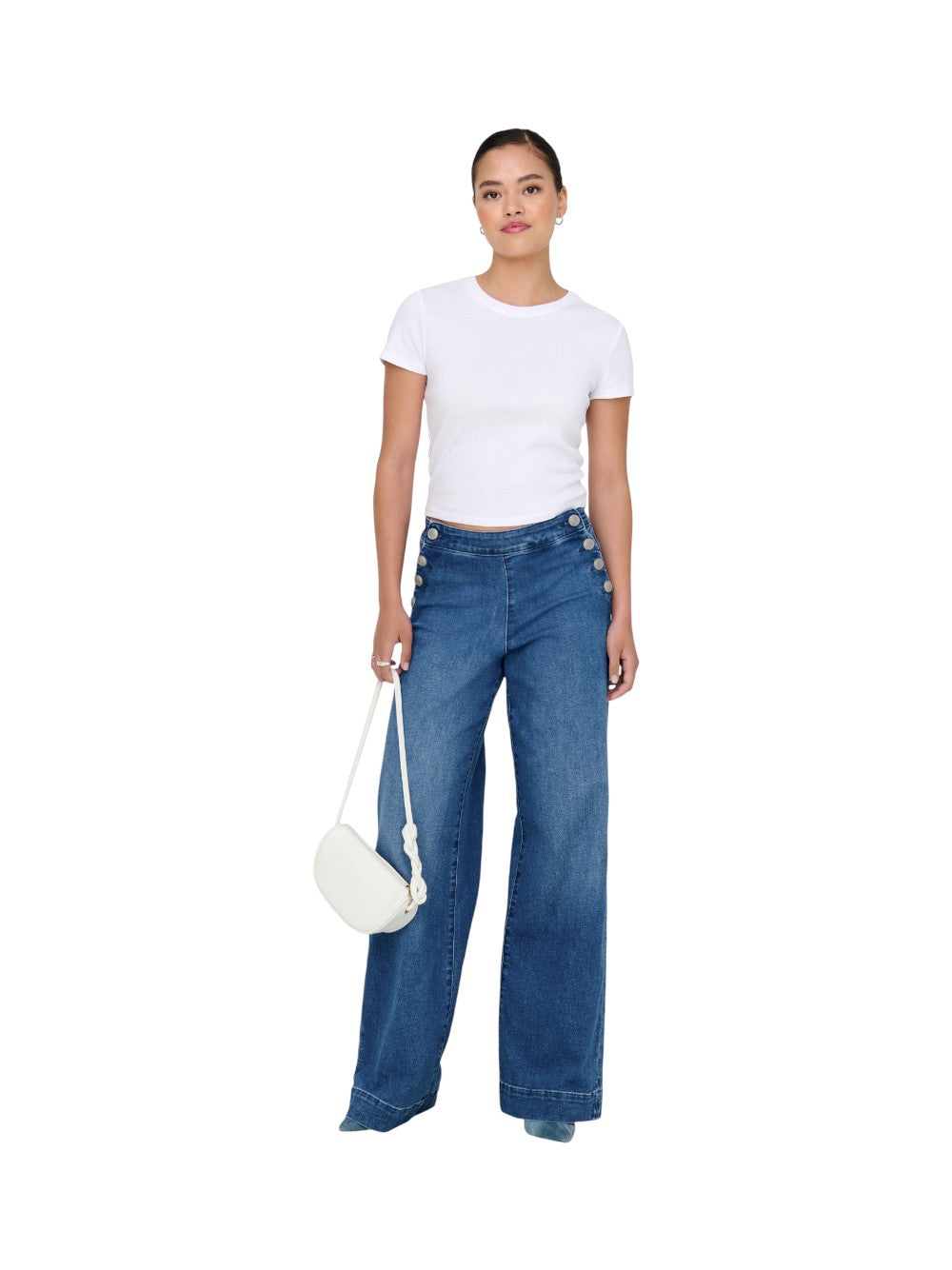 ONLY Jeans Donna ONLMADISON Vita alta Wide Leg Fit Jeans 15356695