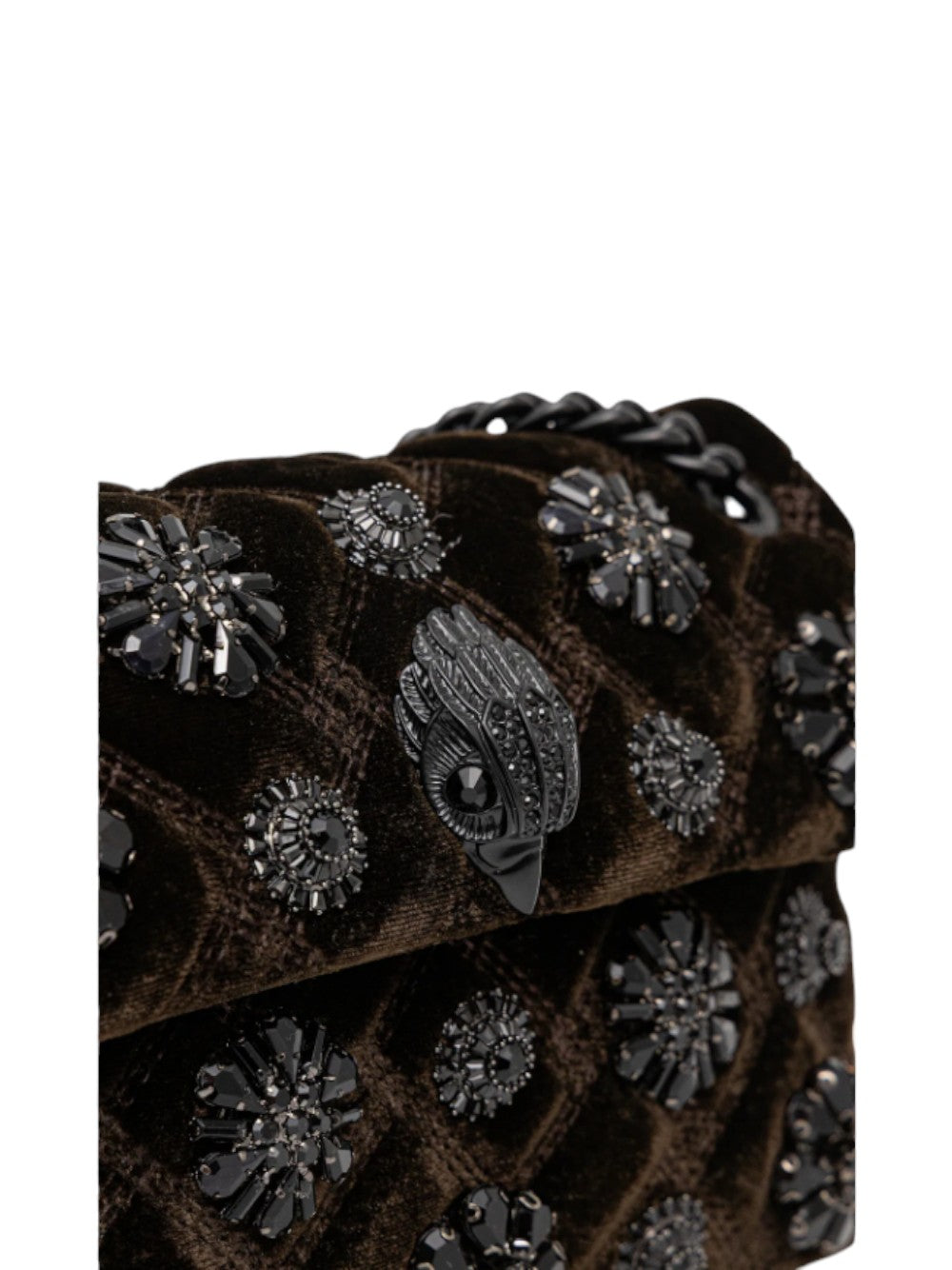Kurt Geiger Borsa Donna VELVET MINI KENSINGTON VELVET MINI KENSINGTON