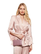 Kurt Geiger Borsa Donna Crystal Kensington Clutch-Pink Comb-Fabric 5569657609 57