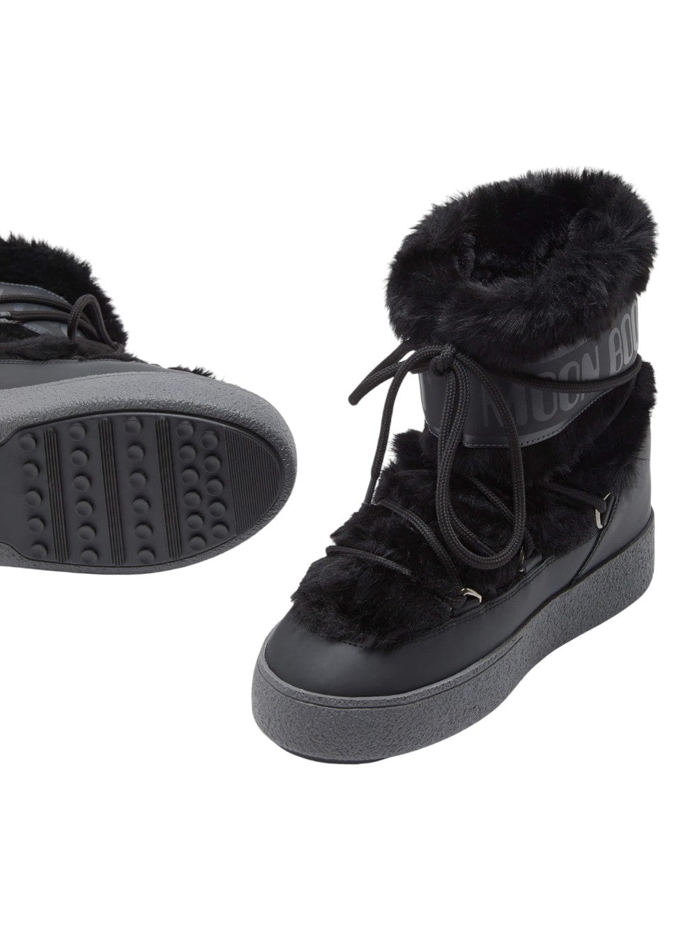 Moon Boot stivali Unisex adulto LTRACK FAUX FUR WP 80D2450130-N001