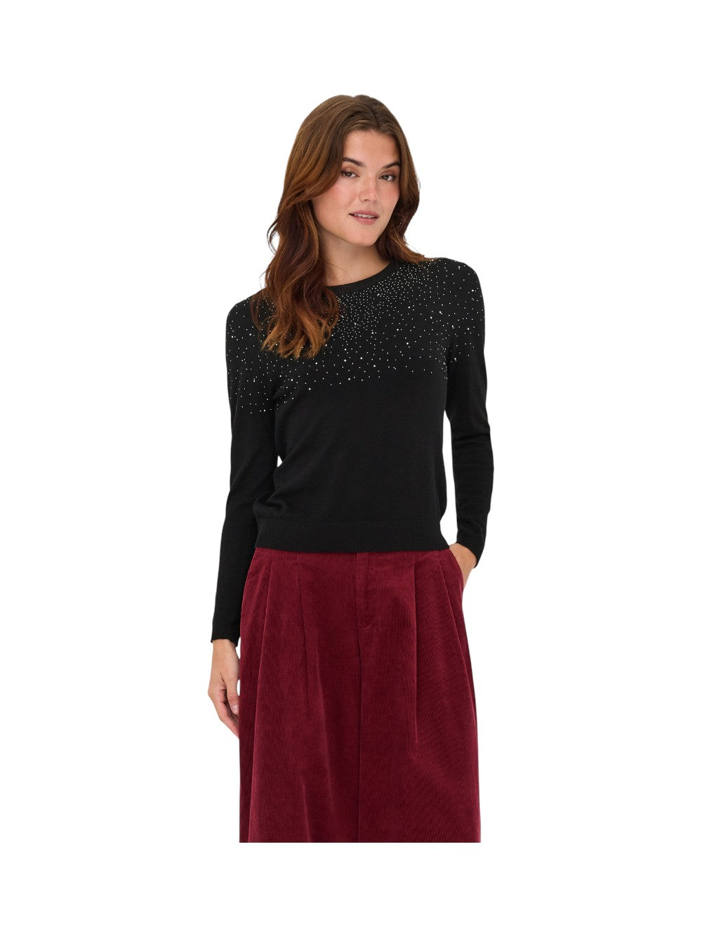 ONLY Maglia Donna ONLANABELLA LS BLING O-NECK KNT 15355228