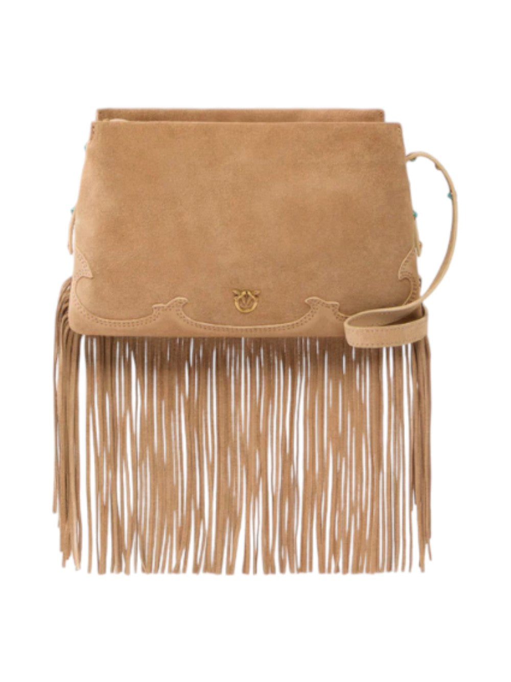 Pinko Borsa Donna Triplet Mini Fringes Suede 106665A0F6L08P