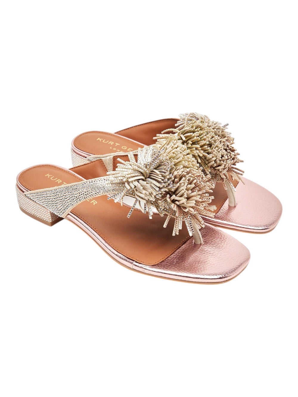 Kurt Geiger Ciabatte Donna Pom Pom T-Bar Flat Sdl 4365565689 65