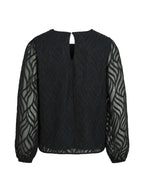 VILA Blusa Donna VIMIKA O-NECK L/S TOP - NOOS 14107406