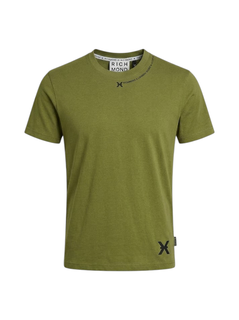 John Richmond T-SHIRT Uomo FYAMI UMP26038TS GREEN MAYFLY