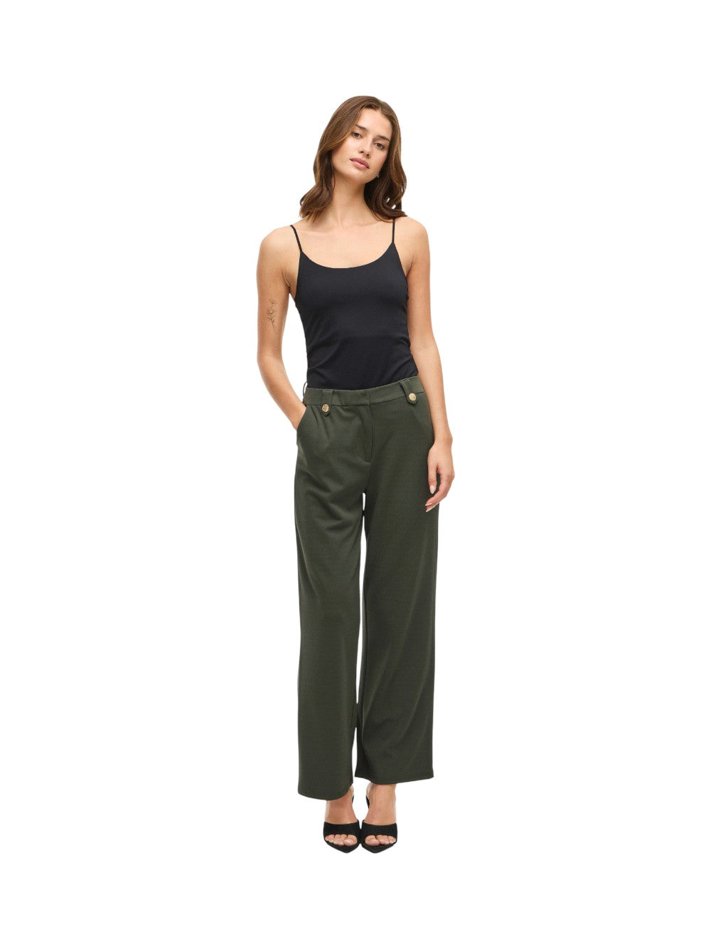 VILA Giacca Donna VICLUA HW WIDE BUTTON PANTS- NOOS 14105140