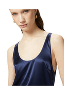 Pinko Top Donna Canotta in satin di seta Crazy Canottiera