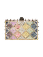Kurt Geiger Borsa Donna Crystal Quilt Box Clutch 3592999979 99
