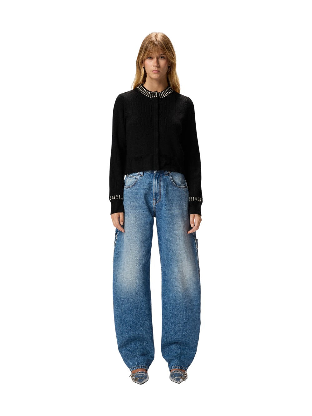 Pinko Maglia Donna SPEZZINO CARDIGAN 105686A2S4 Z99