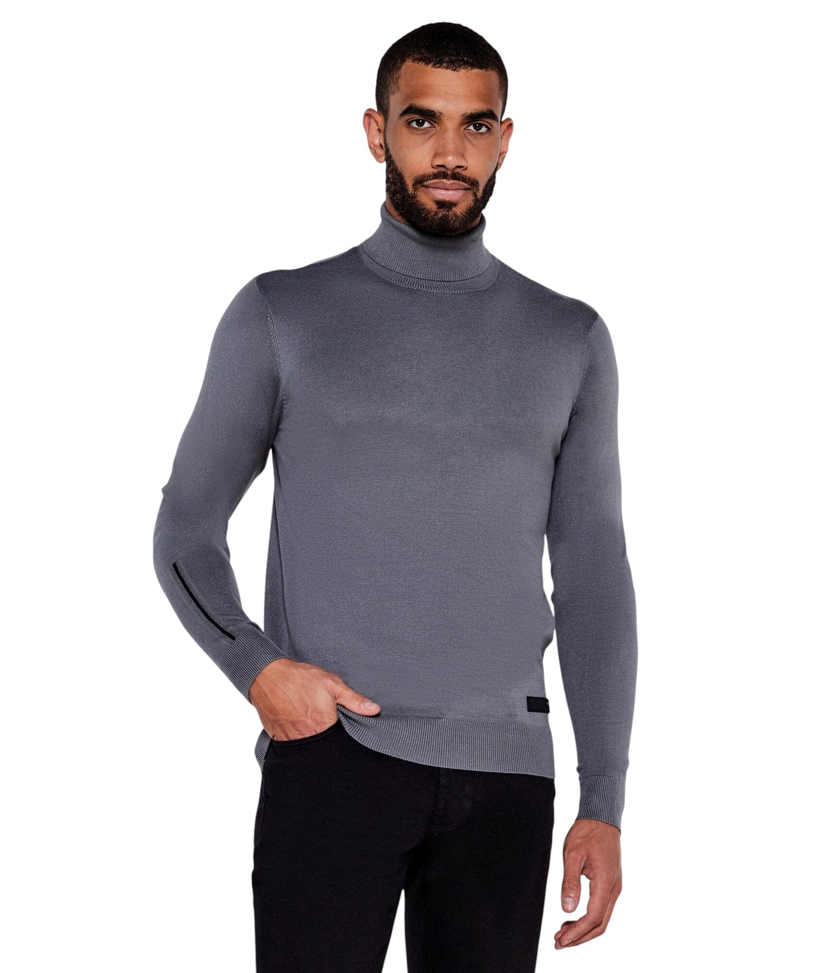 John Richmond Maglia Uomo TURTLENECK GNOMA UMA25056LU GREY DARK