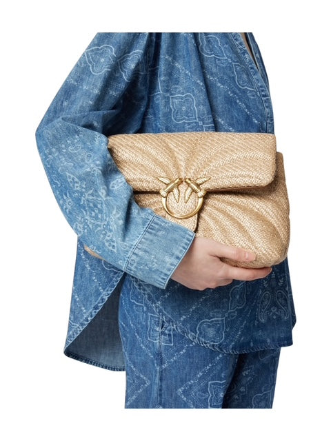 Love Bag Puff in rafia
